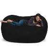 6' Large Bean Bag Lounger With Memory Foam Filling And Washable Cover ...