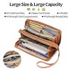 Women’s Leather Clutch Wallet – RFID Blocking Wristlet Purse with Large Capacity, Credit Card Holder, Zipper Pocket & Hand Strap - 3 of 4