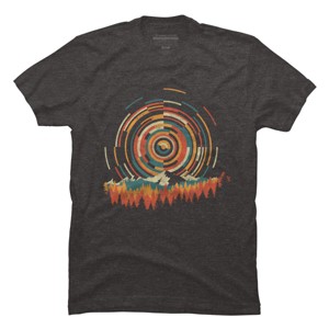 Men's Design By Humans The Geometry of Sunrise By digsy T-Shirt - 1 of 4