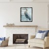 Stupell Industries Heron Bird on Beach Floating Frame Canvas Art, Black, 25" x 31" - 3 of 4