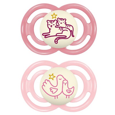 Image of MAM Pacifier Perfect Night 6-16m - 2pk - Girl
