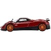 Pagani Zonda F Rosso Dubai Red Metallic with Black Top Limited Ed to 3000 pcs 1/64 Diecast Model Car by Mini GT - 2 of 4