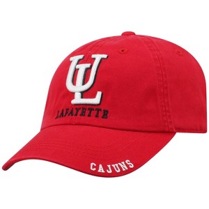 NCAA Louisiana Ragin' Cajuns Unstructured Washed Cotton Hat: Adjustable Solid Baseball Cap - 1 of 4