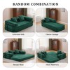 Whisen Sectional Compression Sofa Bed & Floor Futon Couch with Convertible Folding Design, Pillows and Armrests - 3 of 4
