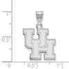 Black Bow Jewelry 14k White Gold Houston Cougars NCAA Medium Pendant - 2 of 3