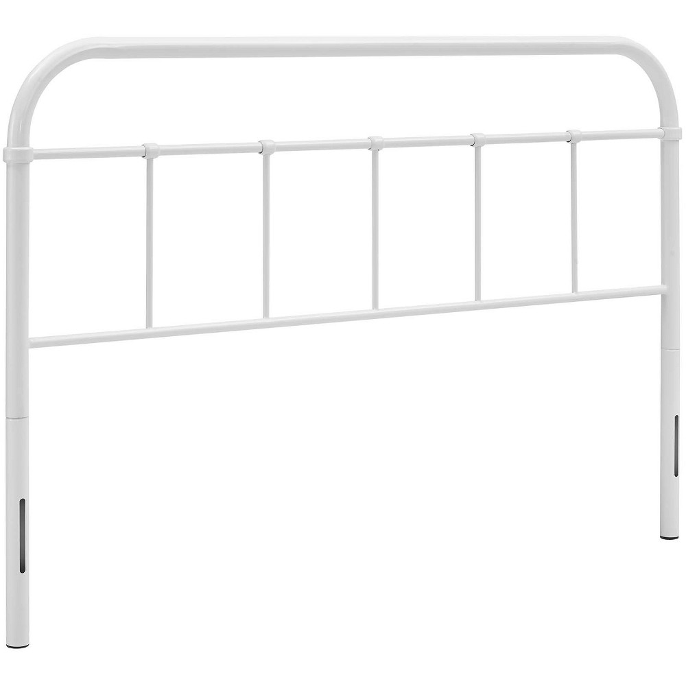 Photos - Bed Frame Modway King Serena Steel Headboard White  