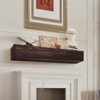 VEVOR Fireplace Mantel, 48" x 8" x 5", 50 lbs Weight Capacity, Natural Wood Mantel for Over Fireplace, Wall Mounted Floating Farmhouse Shelf, Brown - 2 of 4