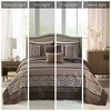 Gulches Full/Queen 5 Piece Jacquard Quilt Set with Throw Pillows Red - 4 of 4