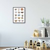 18" x 24" Dogs with Glasses by Hanna Melin Framed Canvas Art Print - Masterpiece Art Gallery: Modern Animal Wall Decor, Pine Frame - 2 of 4