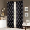 RT Designers Collection Sheryl Embroidery Dorly Grommet Curtain Panel Pair 36" x 84" Black - 2 of 4