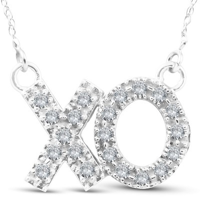 Pompeii3 1/4ct XO Diamond Pendant 14K White Gold