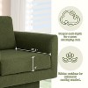 Zeus & Ruta 30" W Round Modern Accent Chair Fabric Armchair - 4 of 4