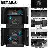 CuisinSmart Garage Storage Cabinet, 73 Inch Metal with Locking Doors and Adjustable Shelves, Heavy Duty Tool Cabinet with 2 Drawers - 3 of 4
