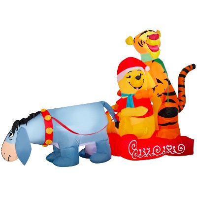 3.5'ft Disney shops Airblown Tigger Wearing Santa Hat Christmas Inflatable