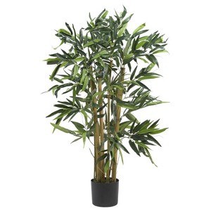 HomeStock  6 ft. Artificial Bamboo Tree in Pot for Indoor/Outdoor - 1 of 3