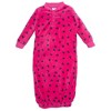 Hudson Baby Infant Girls Fleece Gowns, Botanical - 4 of 4