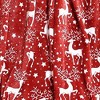 Lomsoe Christmas Reindeer Blanket Holiday Printed Flannel Throw Blanket Perfect Holiday Decor Gift for Family Friends Christmas Gift. - 3 of 4