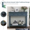 NicBex Traditional Design Vintage Console Table, Entryway Table with 2 Drawer & Bottom Shelf, Foyer Tables for Entryway, Living Room, Hallway - 3 of 4