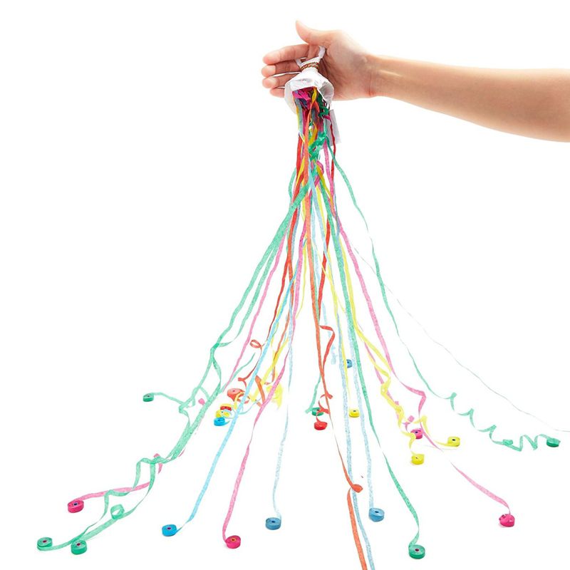 Sparkle and Bash 10 Pack Colorful No Mess Party Poppers, Confetti Throw Streamers for Wedding Send Off (2.5 In), 4 of 8