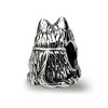 Black Bow Jewelry Sterling Silver Scottish Terrier, Dog Bead Charm - 2 of 4