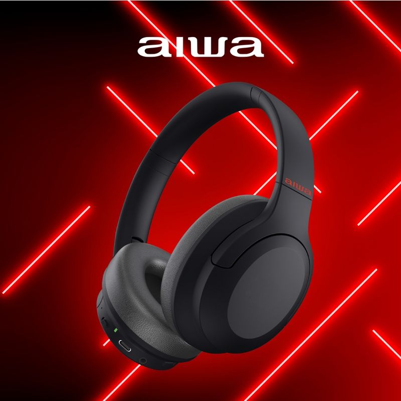 AIWA ARC Noise Cancelling Over Ear Wireless Headphones, 5 of 7