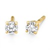 Pompeii3 1/4 Ct Diamond Screw Back Studs 14k Yellow Gold Lab Created Eco Friendly - 2 of 4