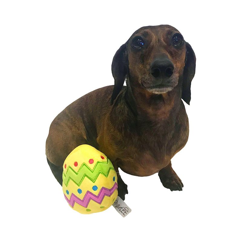 Midlee Easter Egg Dog Toy, Small (Yellow), 2 of 9