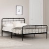 Full Tassio Metal Complete Platform Bed Pure Black - South Shore: Sturdy Frame, No Box Spring Needed - 4 of 4