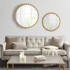 GlasFlength Decorative Wall Mirrors Boho Mirror Vanity Mirror Frameless Wall Art Decor Wall Mirrors for Living Room, Gold, 27"*27"*1.75" - 4 of 4