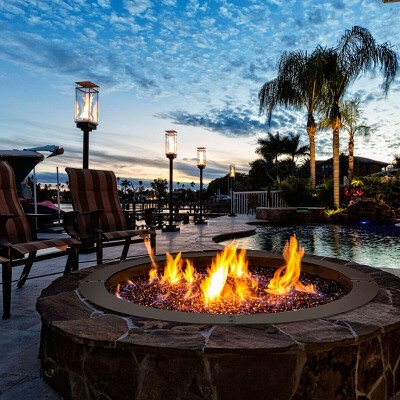 36 Inch Black Steel DIY Fire Pit Ring