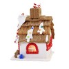 7.5 Inch Led Gingerbread House Peppermint Taffy Icing Village Buildings - 2 of 3