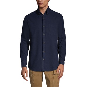 Lands' End Men's Traditional Fit Flagship Flannel Shirt - 1 of 4