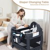 Kinder King 4-in-1 Convertible Baby Playard with Bassinet, Diaper Changer, Cradle&Bedside Sleeper, Breathable Mesh, Storage Organizer&Lockable Wheels - 2 of 4