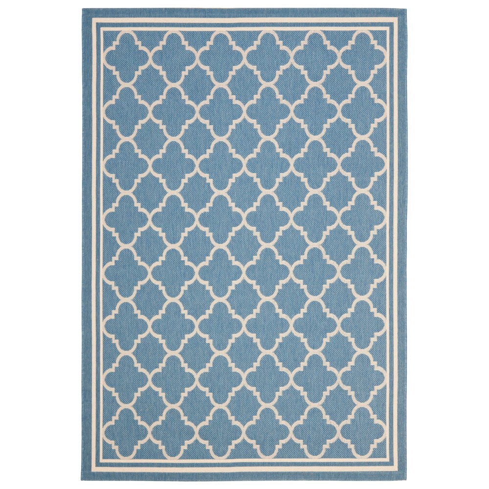 8'X11' Renee Patio Rug Blue/Beige - Safavieh