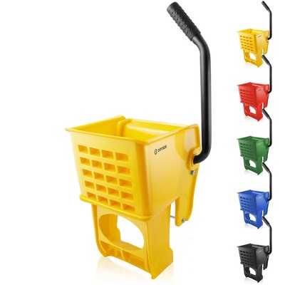 Dryser Commercial Mop Bucket with Side Press Wringer - 33 Quart