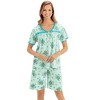 Collections Etc Lace Trim Pj Short Set - 4 of 4