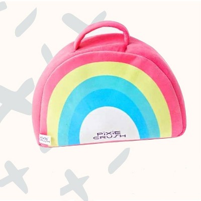 Pixie Crush 5-Piece Pink Unicorn Plush Set with Rainbow Case
