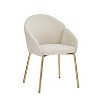 GDFStudio Catherine Upholstered Iron Frame Round Back Dining Chair - image 4 of 4