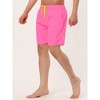 Lars Amadeus Men's Solid Beach Shorts Drawstring Surfing Mesh Lining Swimwear Board Shorts - 2 of 4