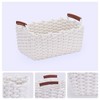 Unique Bargains Decorative Cotton Rope Handcrafted Portable Storage Basket 3 Pcs - 2 of 4