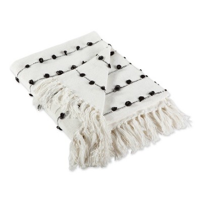 50"x60" Woven Loop Throw Blanket Off-White - Design Imports
