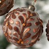 4"H Sullivans Mosaic Leaf Ornament - Set of 3  Multicolored Christmas Ornaments - 2 of 2