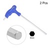 Unique Bargains CR-V Steel T-Handle Metric Dual End Hex Wrenches 2 Pcs - 3 of 4