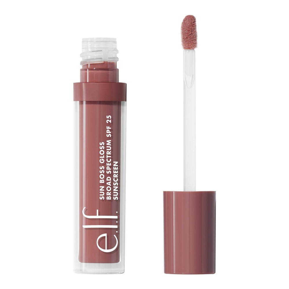 Photos - Lipstick & Lip Gloss ELF e.l.f. Sun Boss Gloss Sunscreen - It's Your Mauve - SPF 25 - 0.13 fl oz 