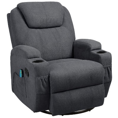LACOO Swivel and Rocking Recliner  with Power Massage Function