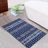 Boho Rug Moroccan Trellis Area Rug Washable Rug Faux Wool Geometric Distressed Carpet - 3 of 4