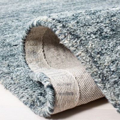 Hand-Tufted Artisan Blue Wool Rug 4' x 6'