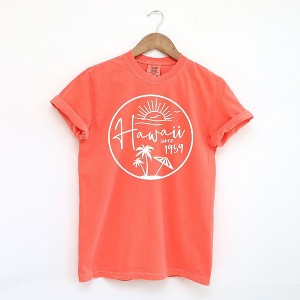 Simply Sage Market Women's Hawaii Since 1959 Short Sleeve Garment Dyed Tee - 1 of 2