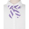 Elerevyo Women's Stylish Adjustable Elastic Band Pre-tied Stripes Bow Ties - 4 of 4