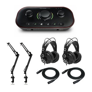 Focusrite Vocaster Two Podcast Bundle With Headphones, Mic Stands, And Cables - 1 of 3